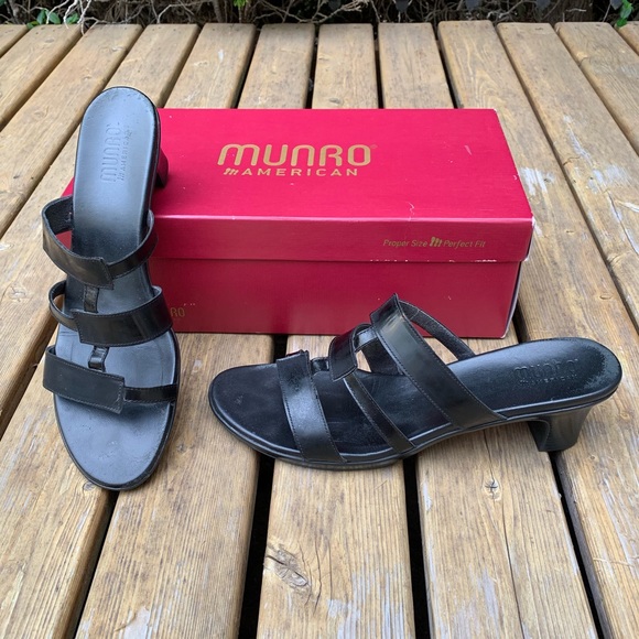 narrow slide sandals